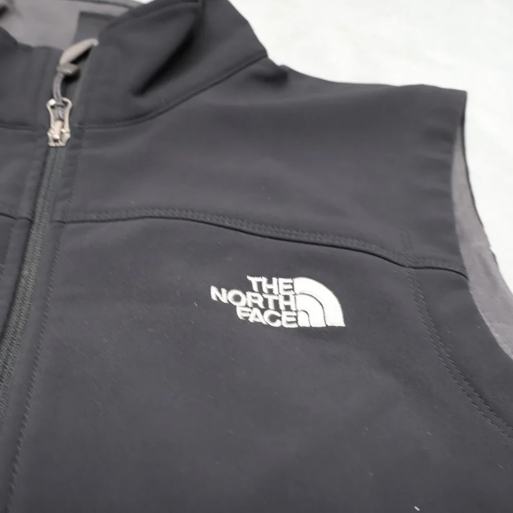 North Face Vest Men Medium Black‎ Apex Softshell Fleece Lined Gorpcore Hiking